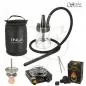 Preview: Shisha Set INVI Nano Edelstahl Gun Metal Black Edition