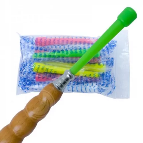 Hygienemundstück - innen - farbig - 9,5 cm - 10er Pack