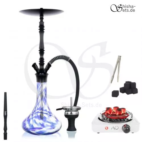 Shisha Set Aladin Alux 4 - blue