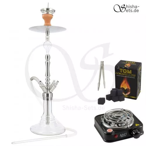 Shisha Set INVI Tesseract Edelstahl