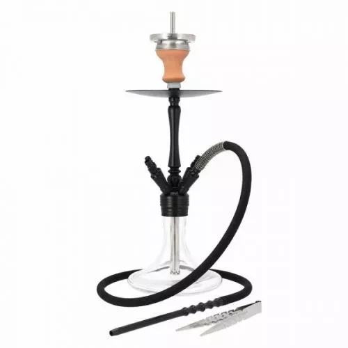 Shisha Set INVI Reflexion Alu Schwarz - Clear