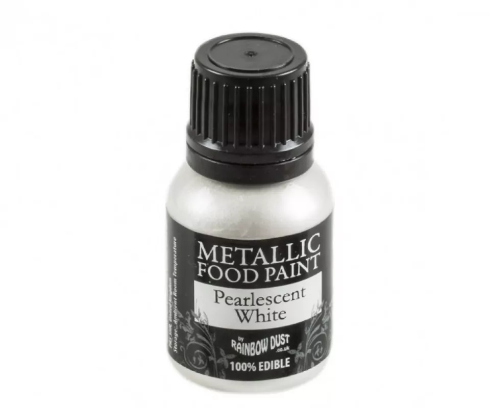 Rainbow Dust Metallic Paint - Pearlescent White