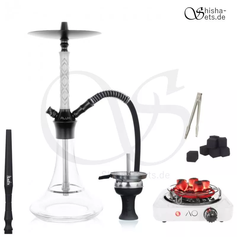 Shisha Set Aladin Alux 3 - silver