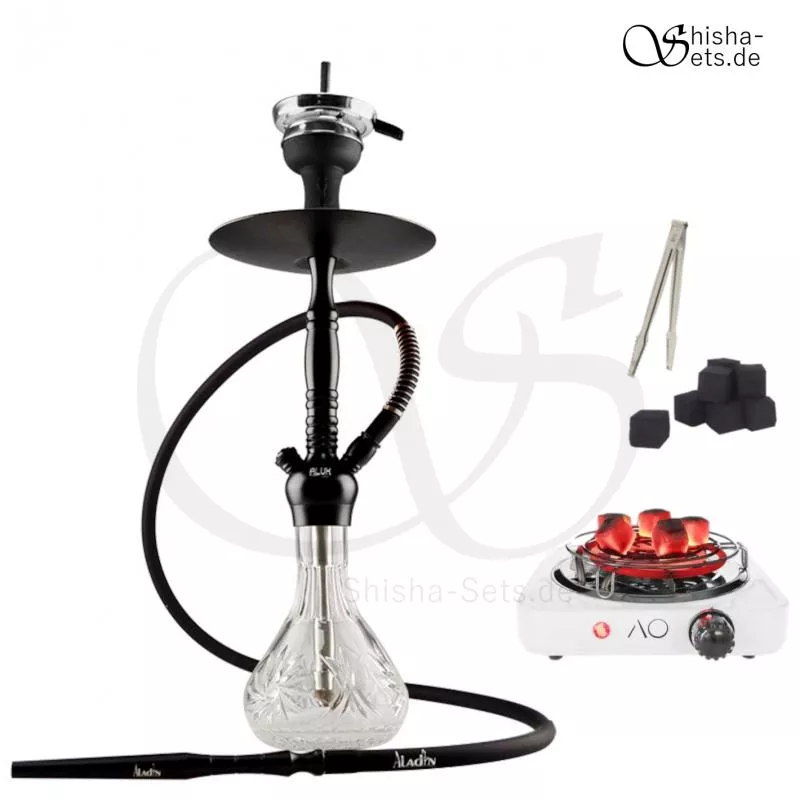 Shisha Set Aladin Alux 5 - black