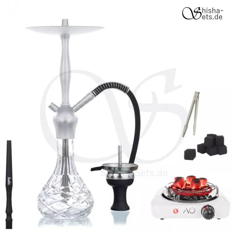 Shisha Set Aladin Alux Admiral - silver