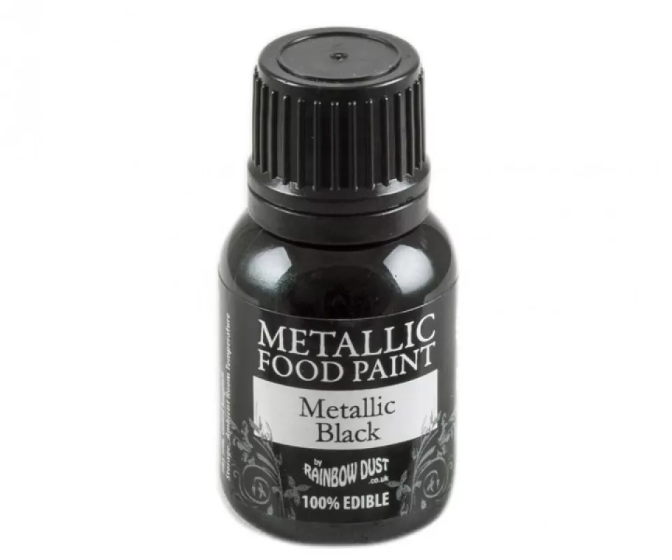 Rainbow Dust Metallic Paint - Black