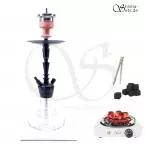 Shisha Set Amy Alu-X S 064 - Clear/Schwarz-Matt