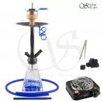 Shisha Set Amy I need you Blau/Schwarz-Matt