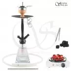 Shisha Set Amy I need you Rainbow Clear/Schwarz-Matt