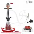 Shisha Set Amy I need you Rainbow Rot/Schwarz-Matt