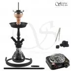 Shisha Set Amy Little Zuri Schwarz/Schwarz-Matt