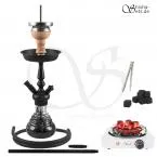 Shisha Set Amy Little Zuri Schwarz/Schwarz-Matt