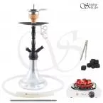 Shisha Set Amy Middle Zoom Rainbow Clear/Schwarz-Matt