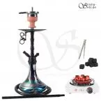 Shisha Set Amy Middle Zoom Rainbow Schwarz/Schwarz-Matt