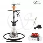 Shisha Set Amy Stillness Schwarz/Schwarz-Matt