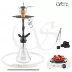 Shisha Set Amy Stillness Clear/Schwarz-Matt