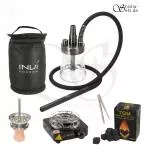 Shisha Set INVI Nano Edelstahl Gun Metal Black Edition