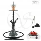 Shisha Set INVI Saros 500 Schwarz - Black Shiny