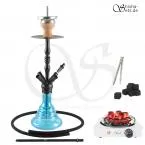 Shisha Set INVI Saros 500 Schwarz - Blue Shiny