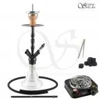 Shisha Set INVI Saros 500 Schwarz - Clear Shiny