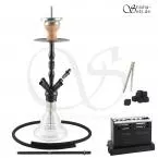 Shisha Set INVI Saros 500 Schwarz - Clear Shiny