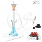 Shisha Set INVI Saros 500 Silber - Blue Shiny