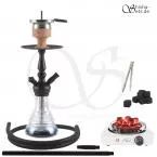 Shisha Set Amy Little Zuri Rainbow Schwarz/Schwarz-Matt